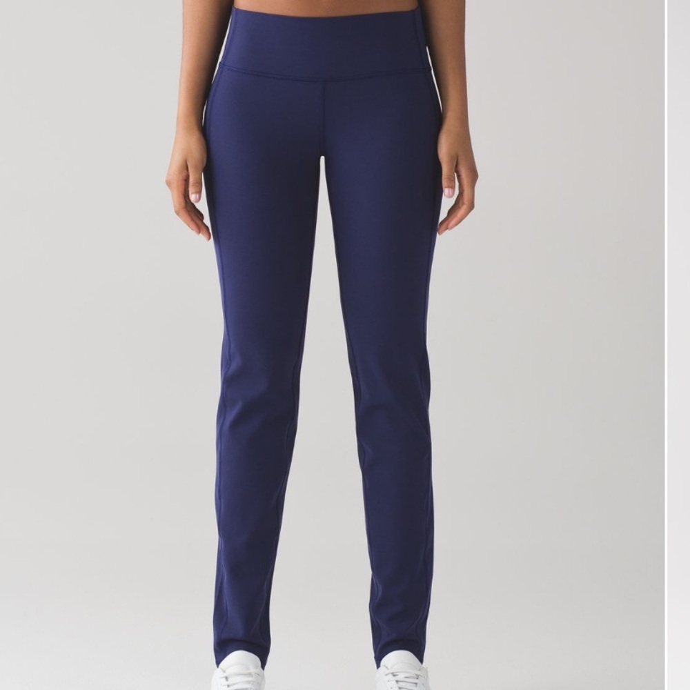Lululemon Simply Bare Un-Tight Tight Hero Nulu Blue Size 6